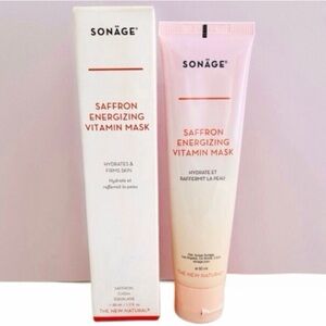 Sonage Saffron Energizing Vitamin Mask Full Size w CoQ10 + FREE BRUSH 50ml *NEW